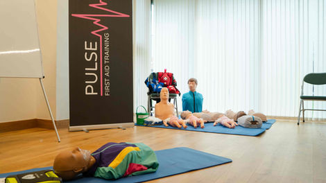 Pulse First Aid Training course page design developed by Digital Riser for healthcare training services
