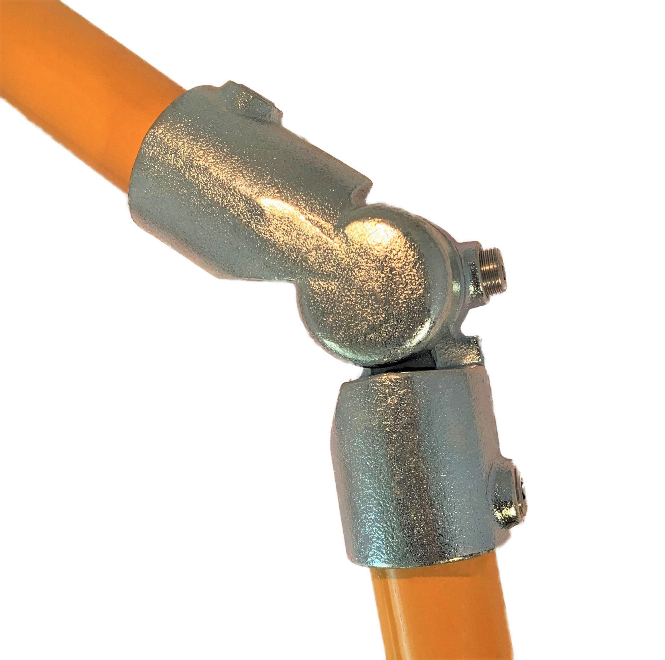 Multi Swivel Elbow (166) galvanised clamp