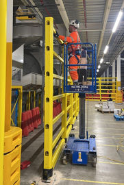 Close-up of impact-resistant barrier