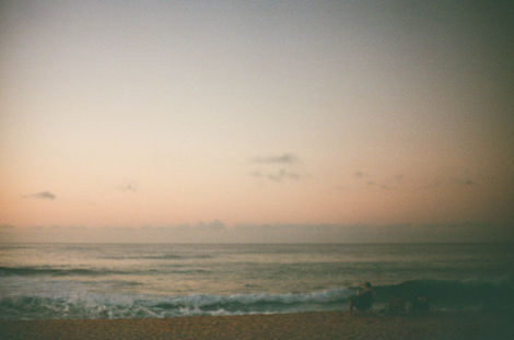 Early morning at Sandy Beach Park on Oahu, Hawaii, photographed during Jun Tagai’s Mornin’ Walks project observing the first