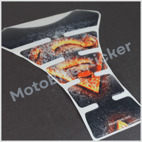 Thumbnail: Kawasaki Molten Krypton Superman Lava 3D Gel Tank Pad Protector
