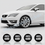 Thumbnail: Seat S Logo White Wheel Center Cap Sticker Black Background