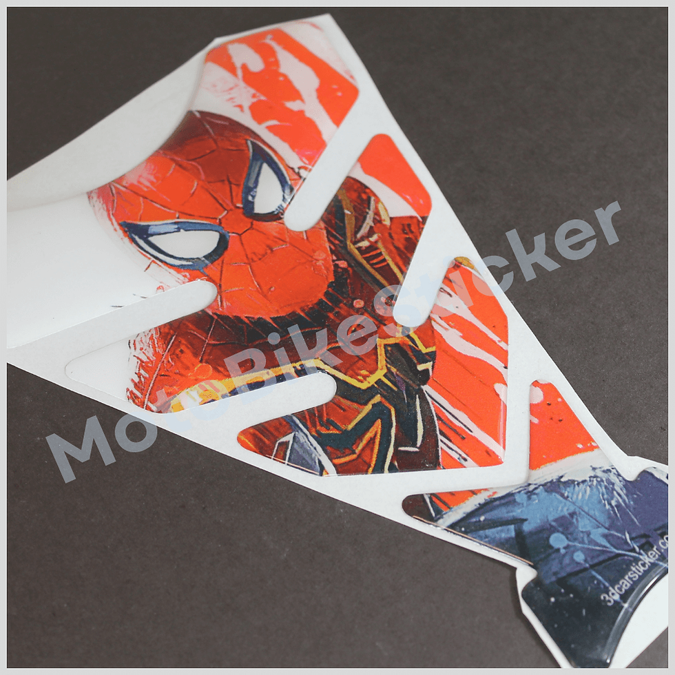 Thumbnail: Yamaha MT09 3D Gel Spiderman Hero Red Tank Pad Protector Sticker Decal