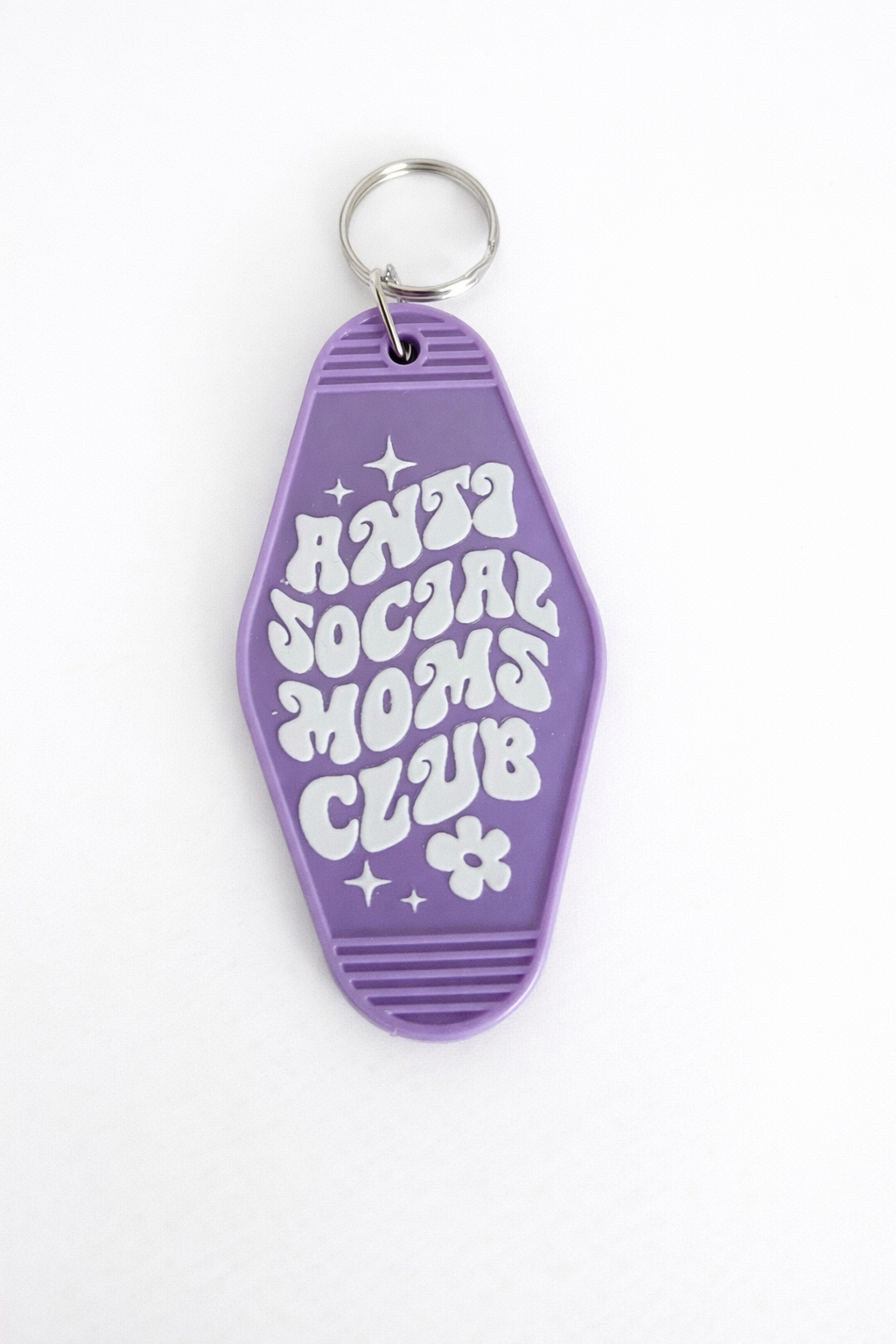 Anti Social Moms Club Motel Keychain