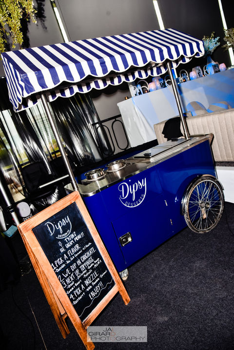 Dispy Desserts ice cream dip station.