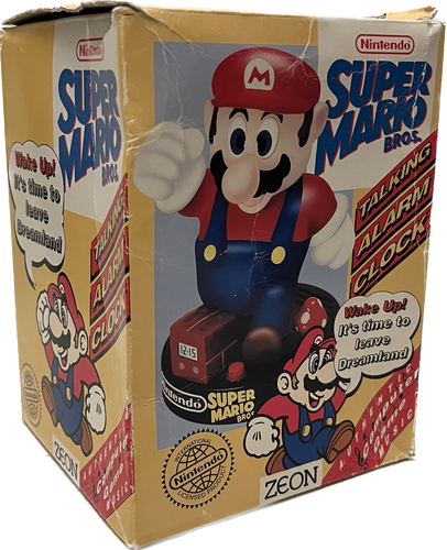 Super Mario Bros Talking Alarm Clock 1992 Zeon Nintendo | I