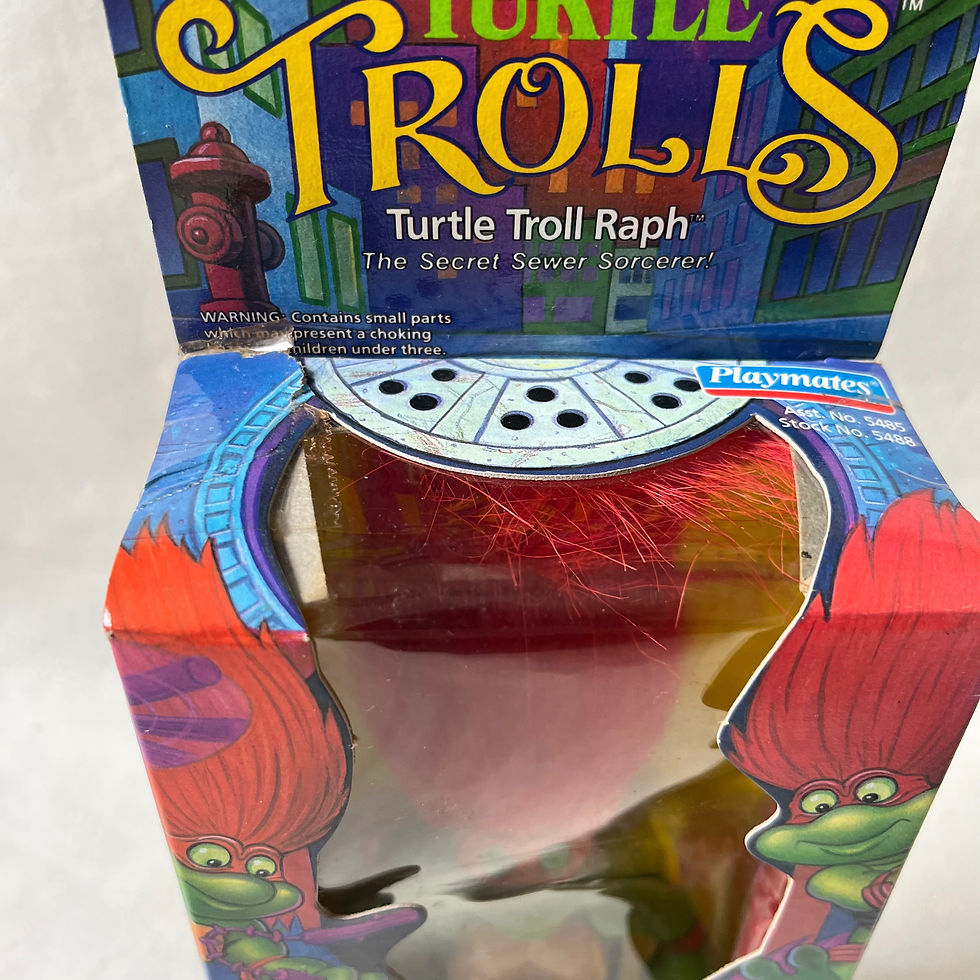Thumbnail: Turtle Troll Raph 1992 Playmates Toys TMNT Turtle Trolls