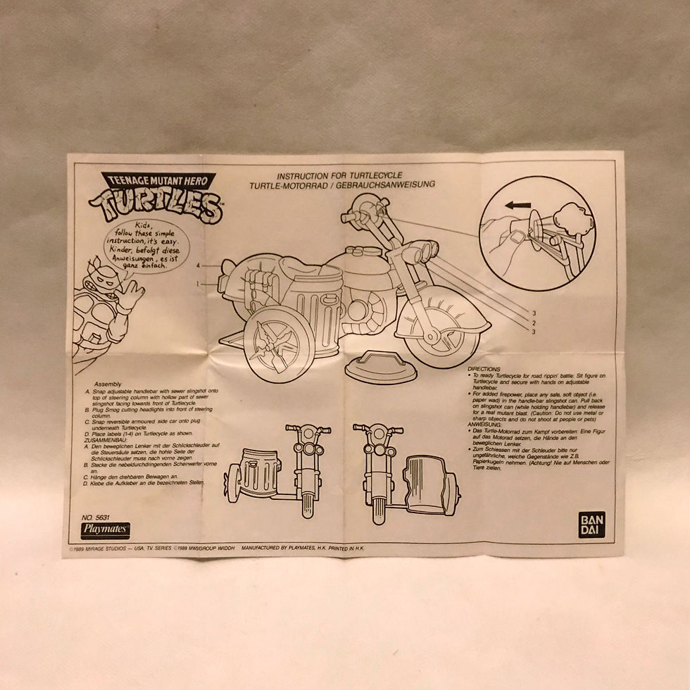 Thumbnail: Turtlecycle 1989 Playmates Teenage Mutant Hero Turtles