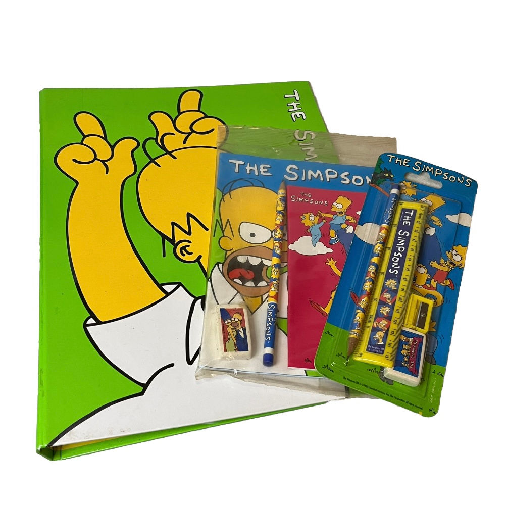 The Simpsons Stationery Bundle 1996 Copywrite 
