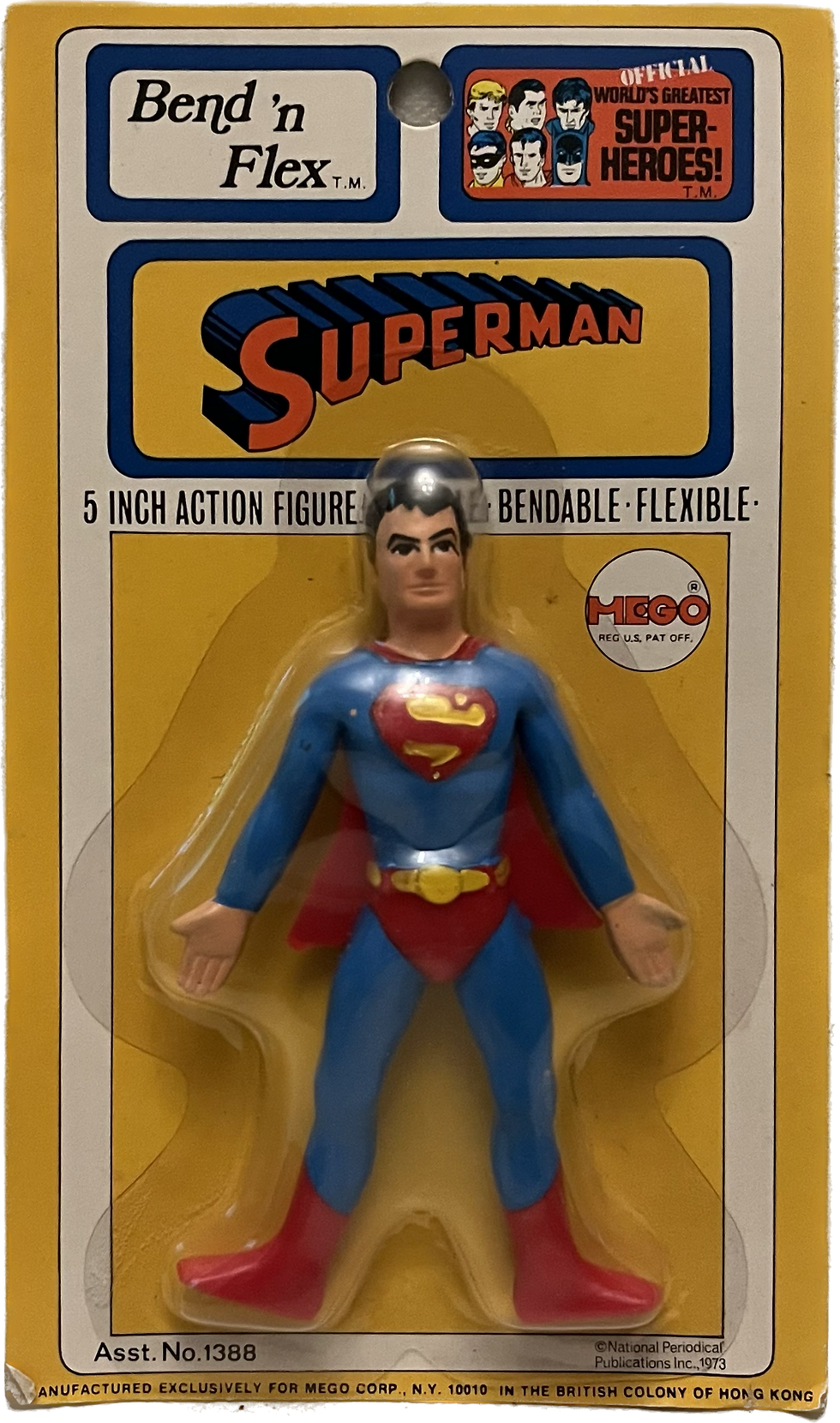 Superman 1973 Mego Bend N Flex