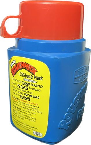 Peanuts Roughneck Lunchbox and Flask 1985 Thermos