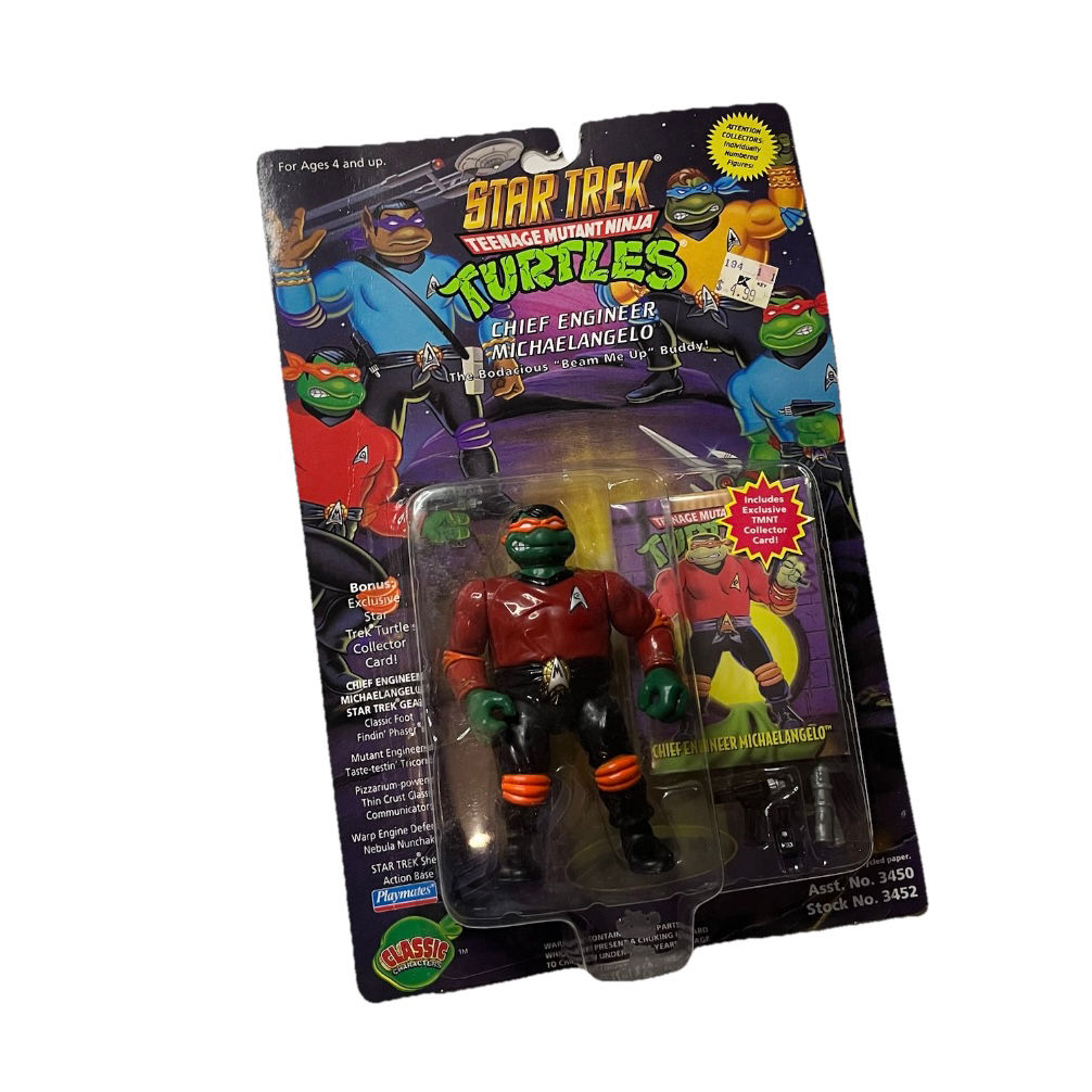 Chief Engineer Michaelangelo Star Trek Ninja Turtles Playmates 1994