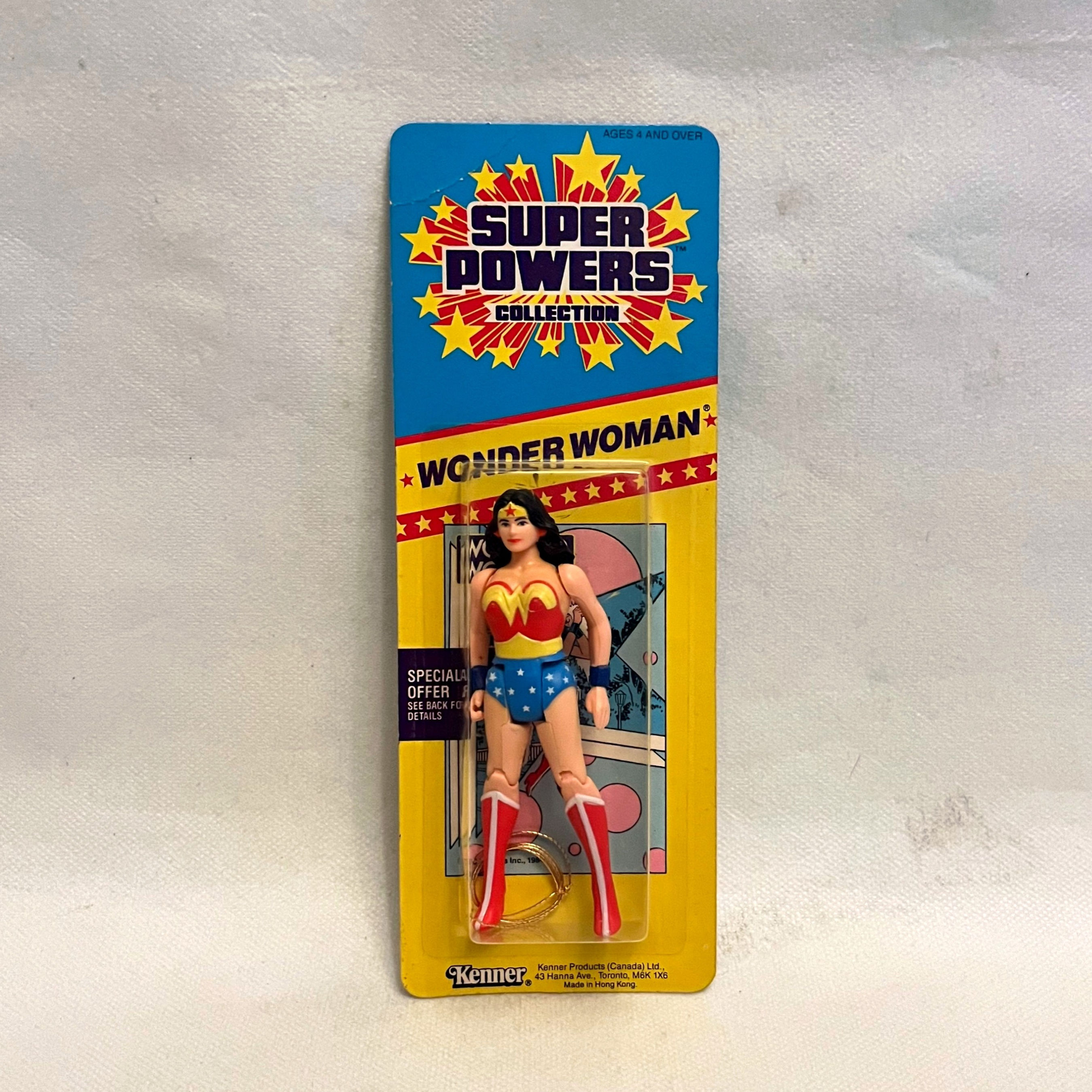 Canadian Shell Promo Small Card Wonder Woman 1986 Kenner Super Powers