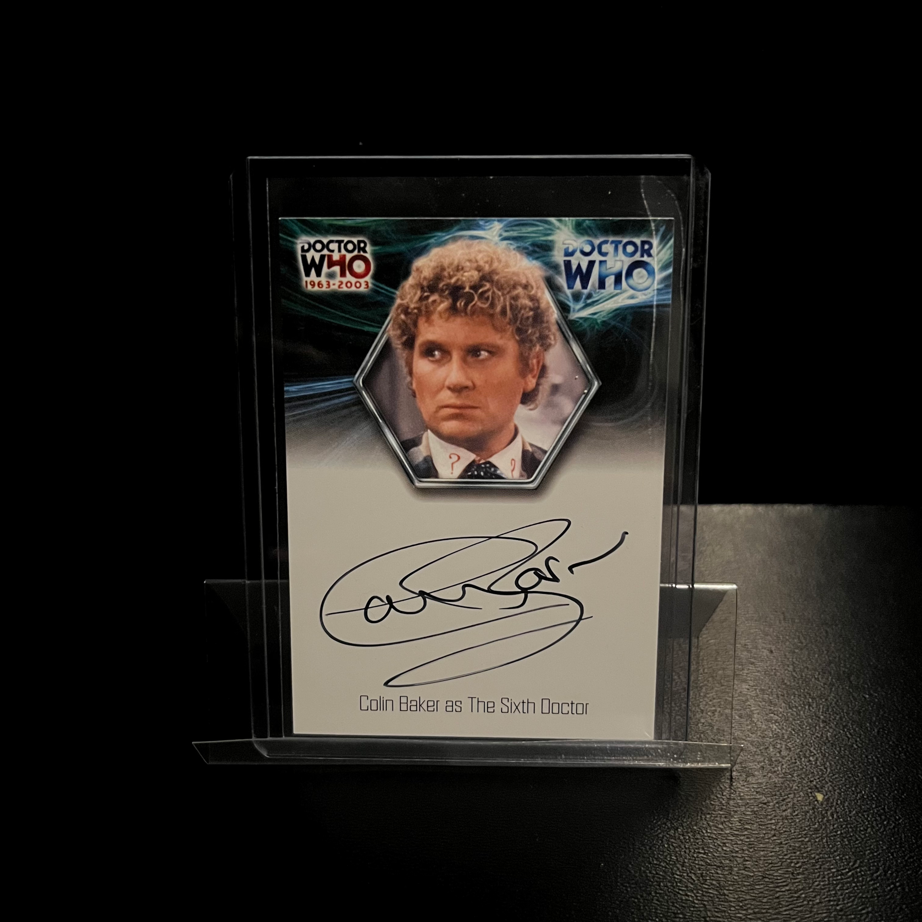 Colin Baker as Sixth Doctor Signed Trading Card 2003 Strictly Ink Doctor Who 