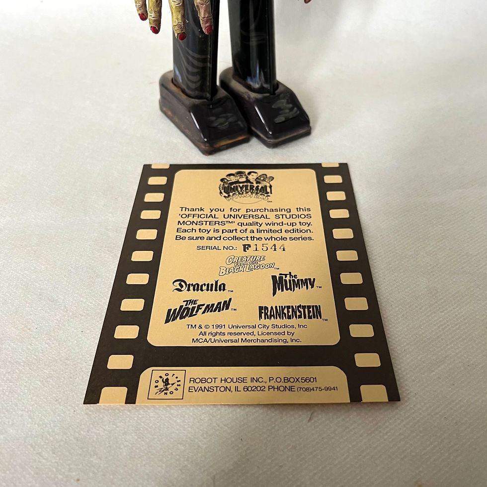 Thumbnail: Frankenstein Tin Wind Up 1991 Robot House Universal Monsters