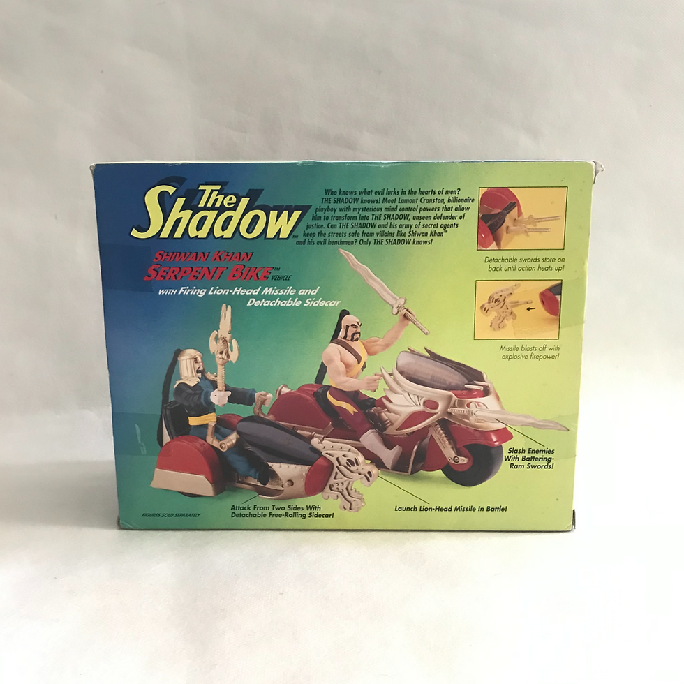 Thumbnail: Shiwan Khan Serpent Bike 1994 Kenner The Shadow