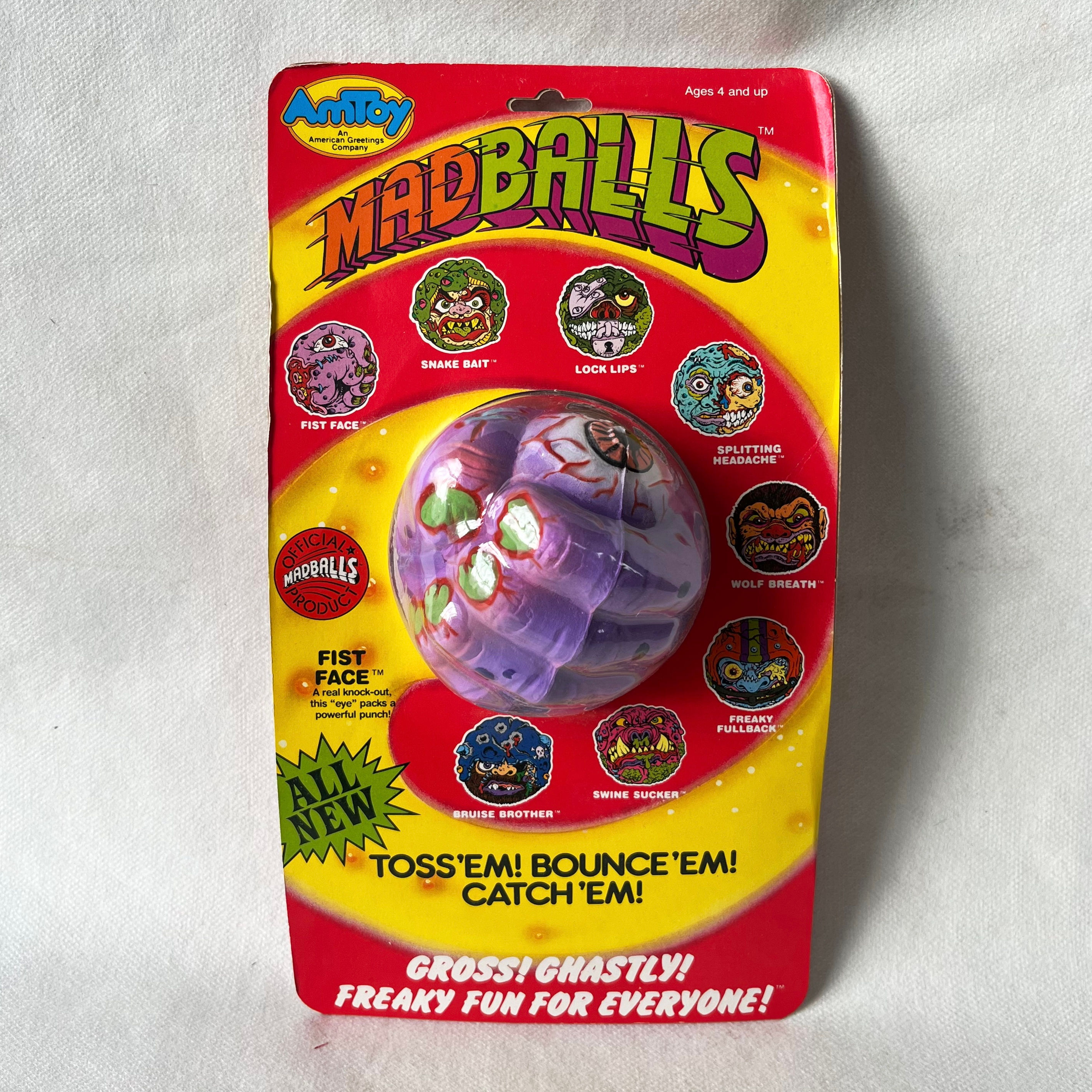Fist Face 1986 Amtoy Mad Balls