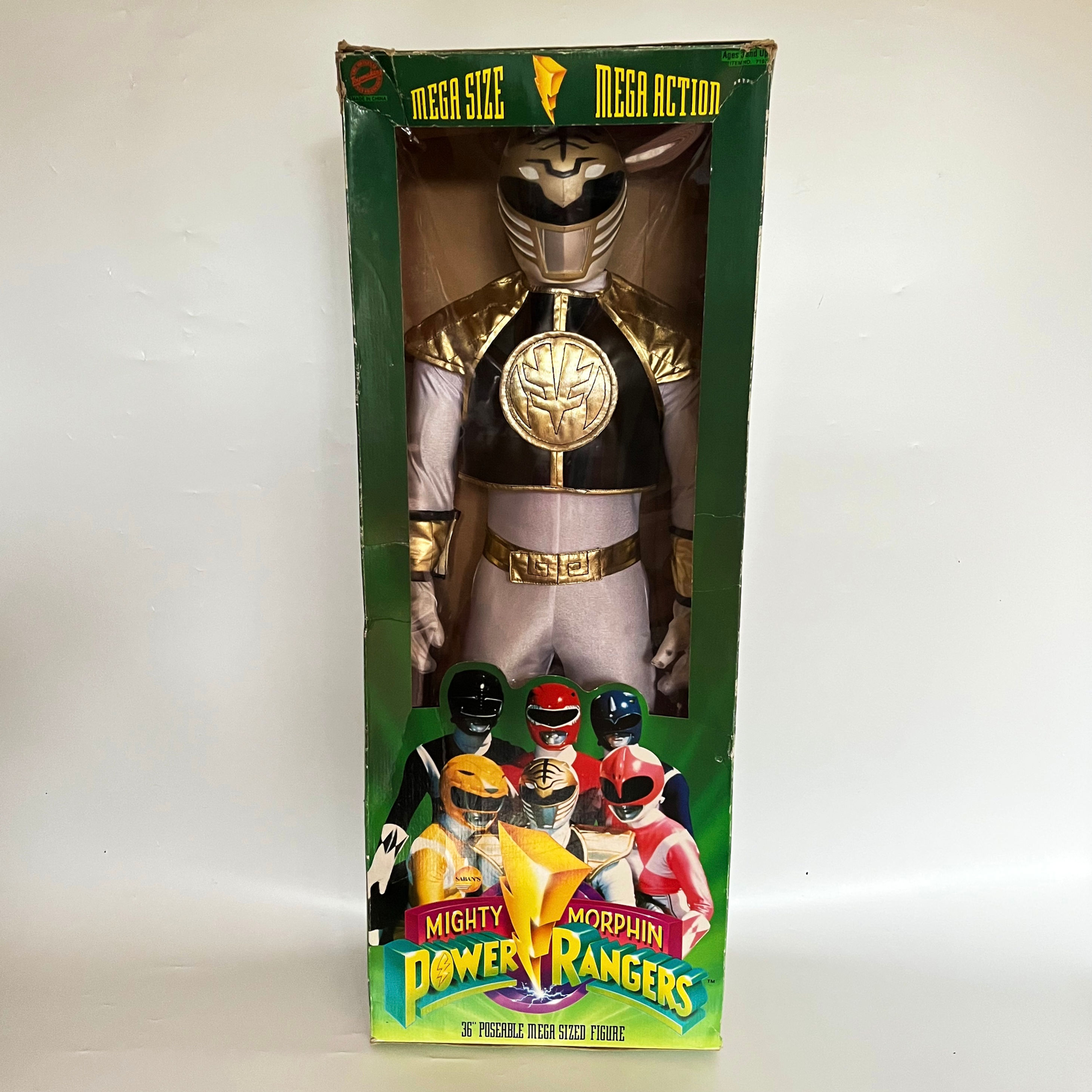 Mega Size 3ft White Ranger 1994 San Francisco Toy Makers Power Rangers