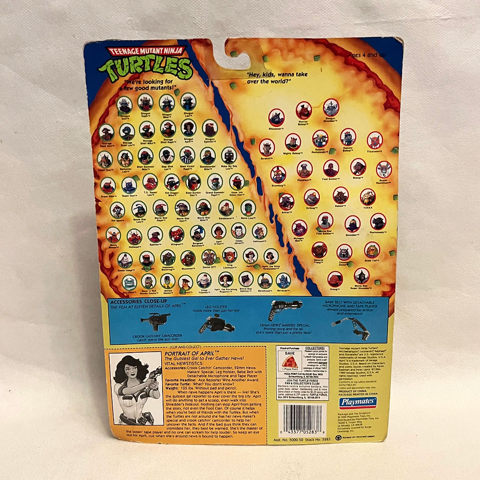 Thumbnail: April 1995 Playmates Teenage Mutant Ninja Turtles