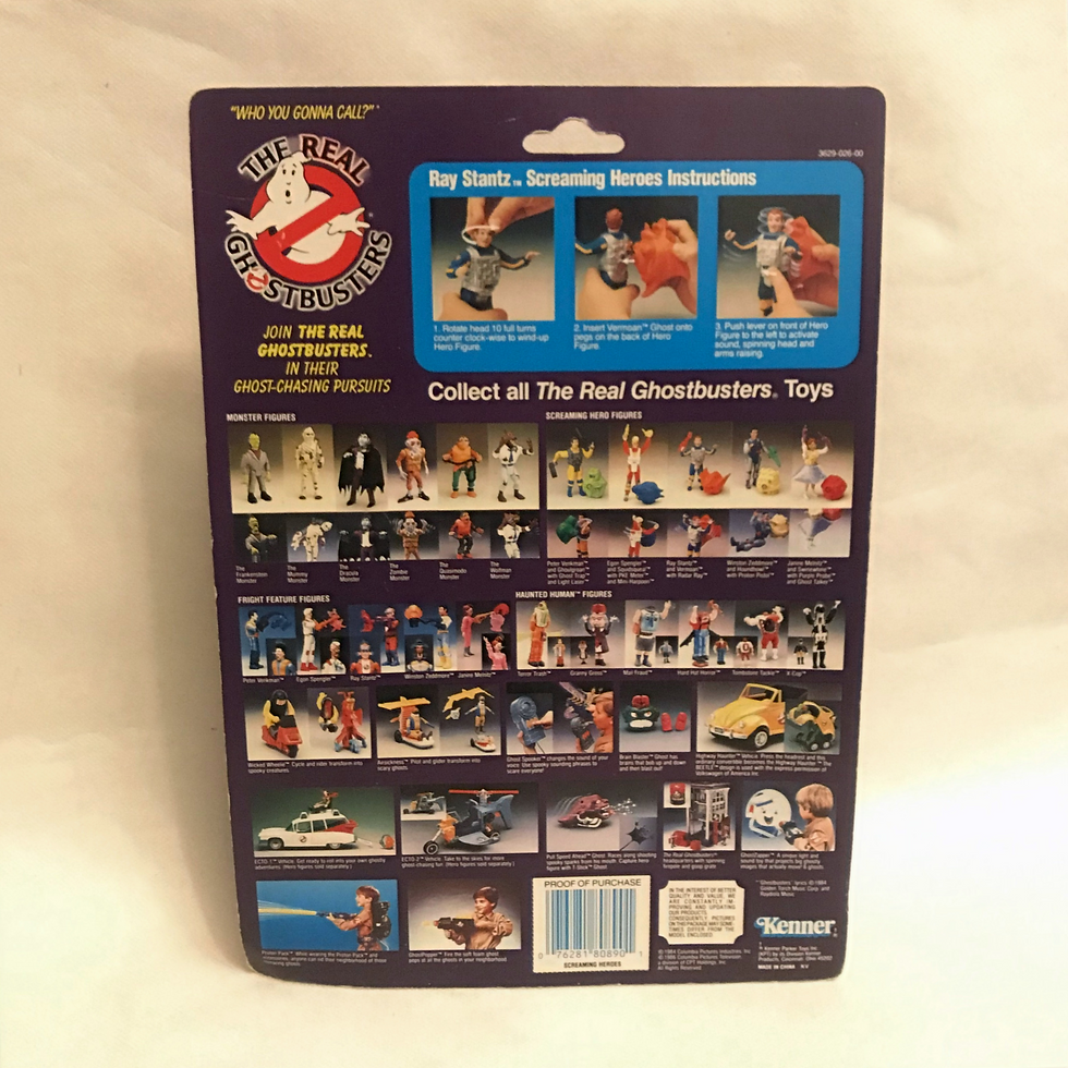 Thumbnail: Winston Zeddmore Real Ghostbusters Screaming Heroes Kenner 1986
