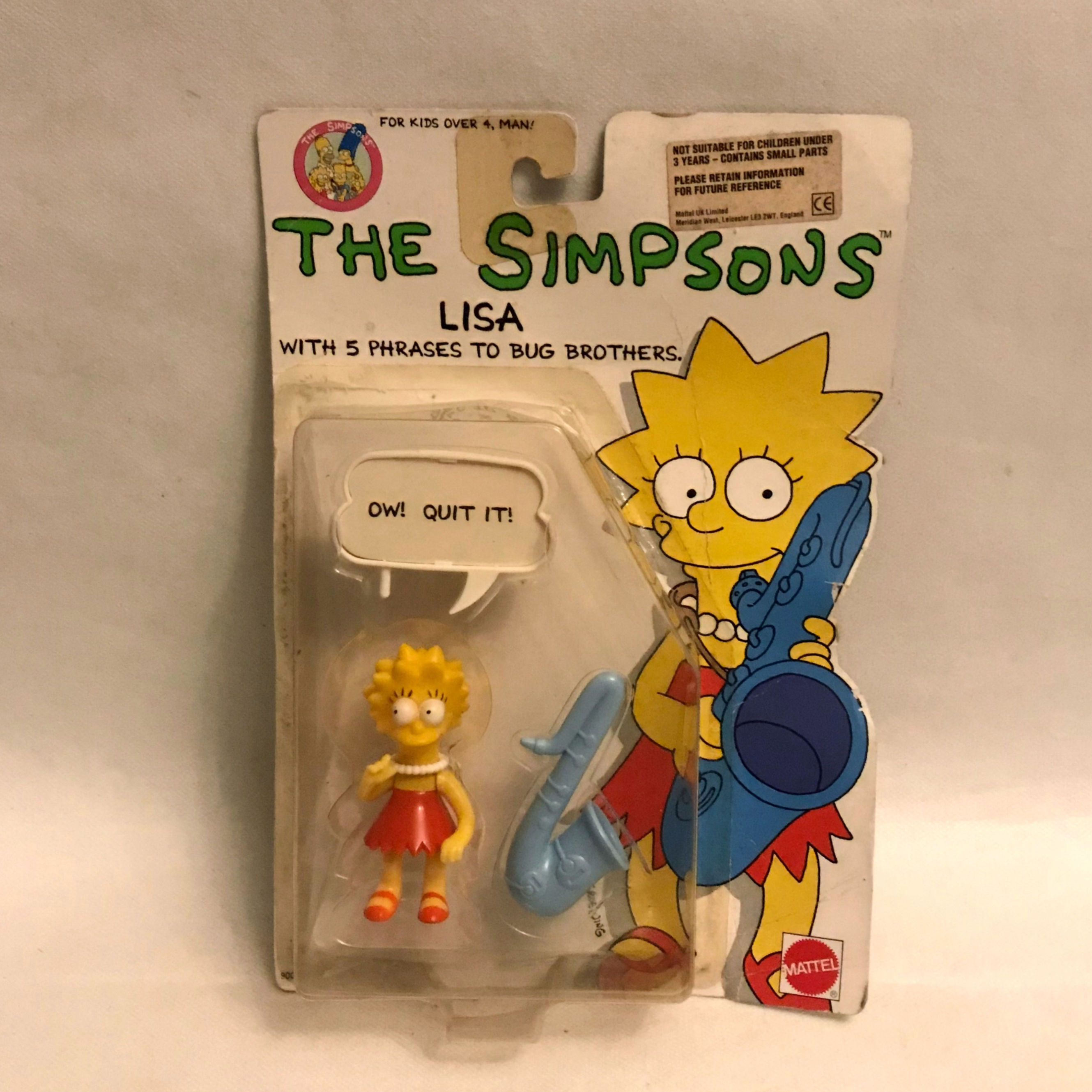 Lisa 1990 Mattel The Simpsons Action Figure