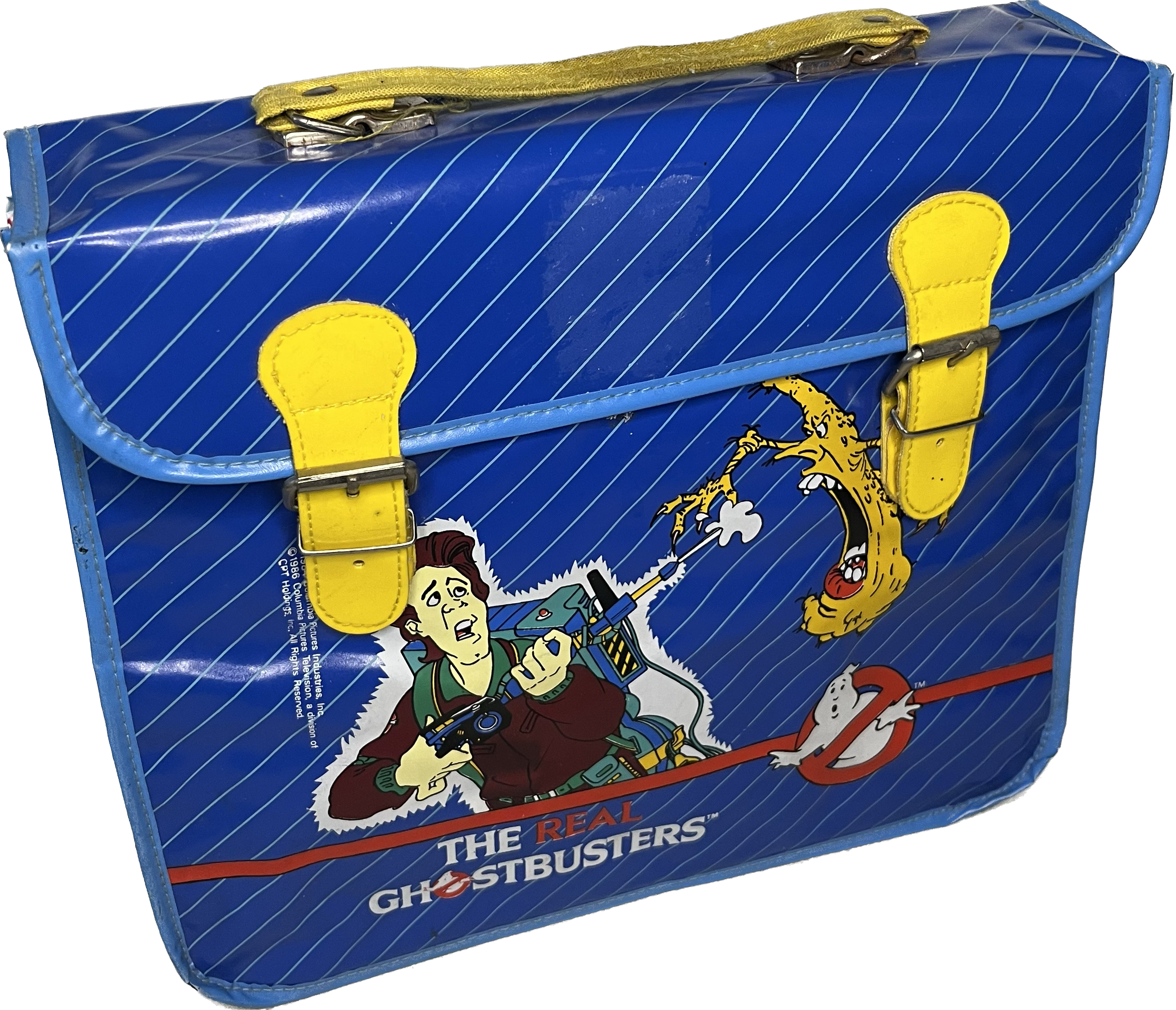 The Real Ghostbusters Buckle Up Book Bag 1986