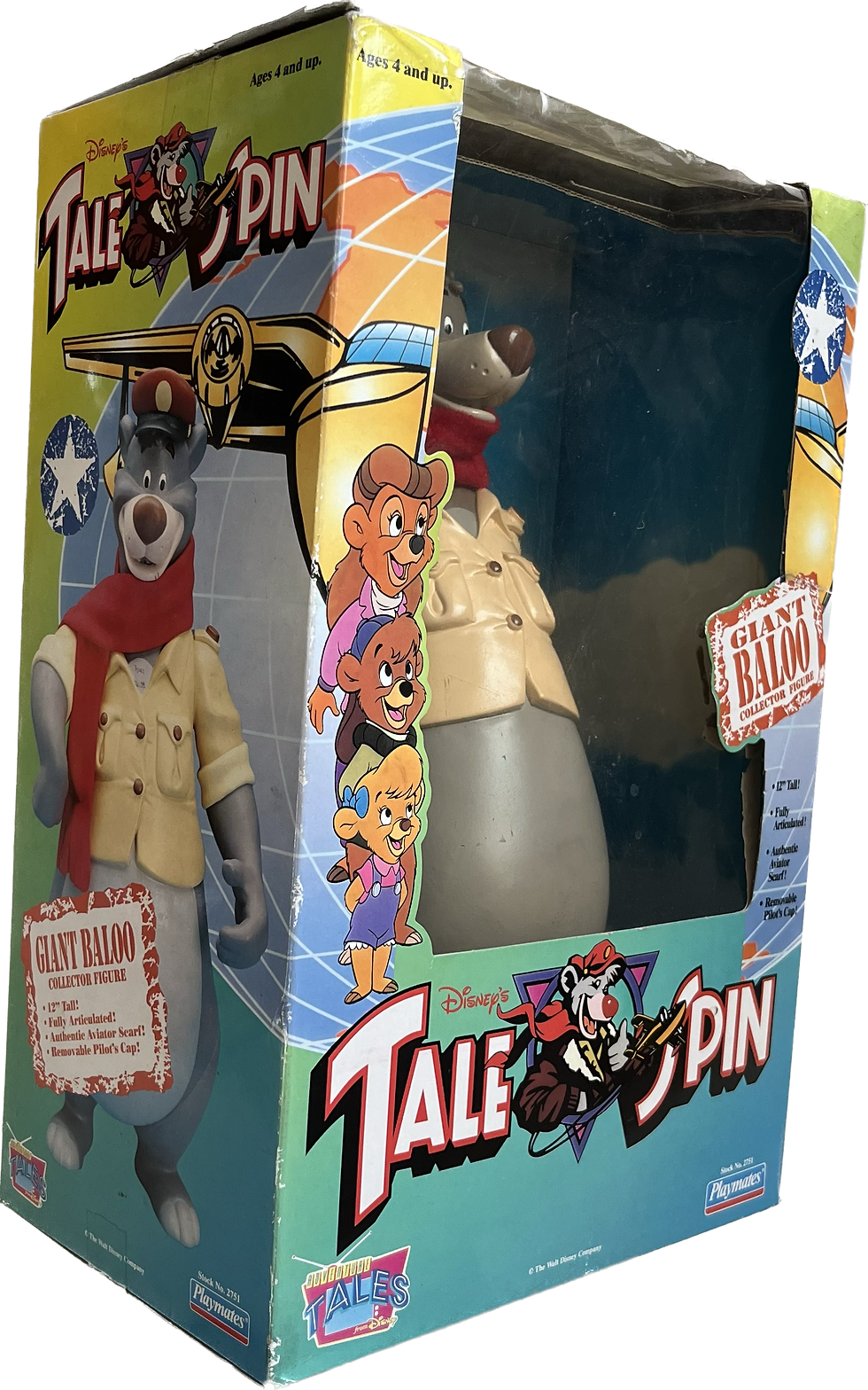 Thumbnail: 12 Inch Giant Captain Baloo 1991 Playmates Disney Talespin