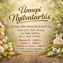 Ünnepi nyitvatartás változás!