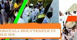 Obatala holytemple e Osoosi
