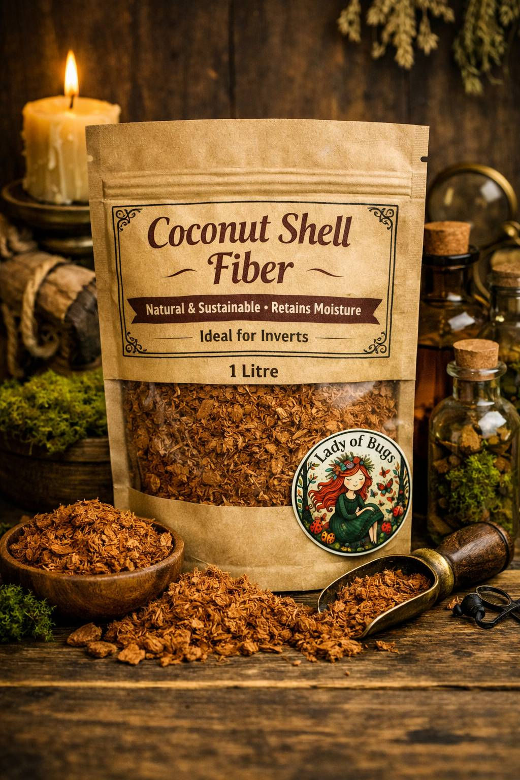 Coconut Shell Fiber — 1 L