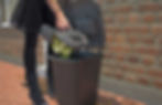 Lockable food waste caddy