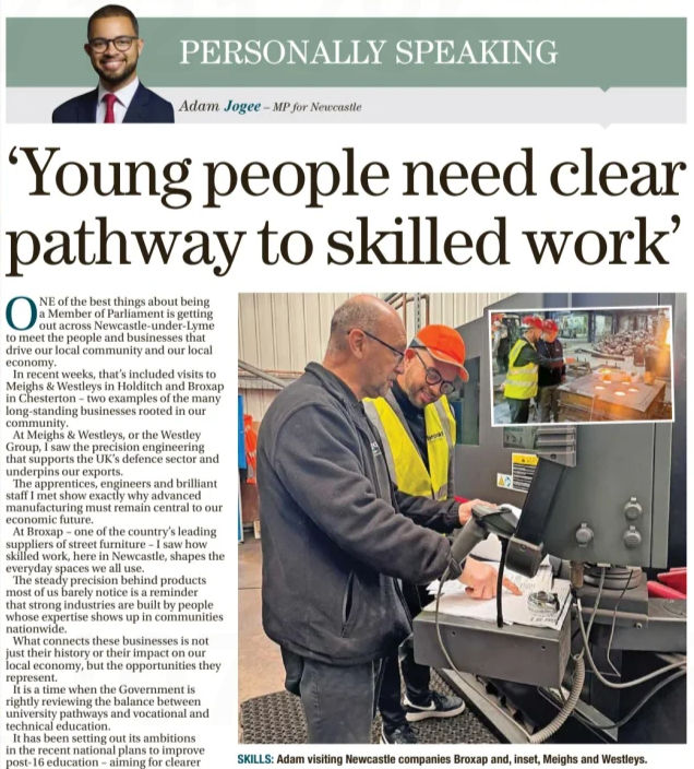 My Personally Speaking Column in The Sentinel (20 November 2025)