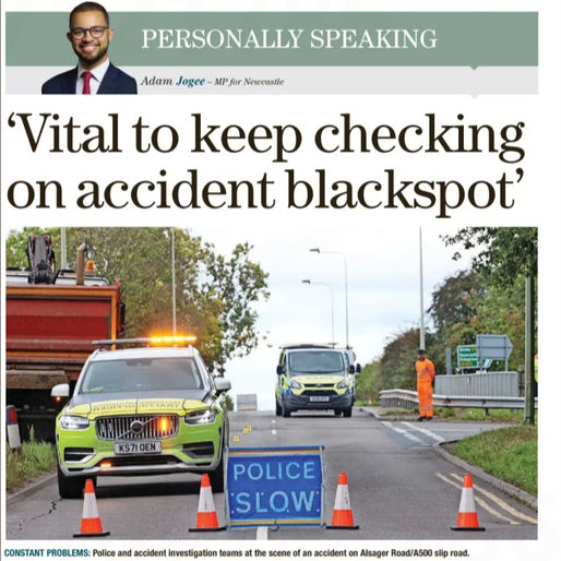 Personally Speaking: ‘Vital to keep checking on accident blackspot’