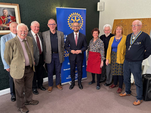Meeting the Newcastle-under-Lyme Rotary Club