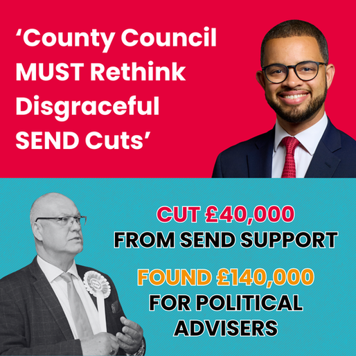 County Council MUST Rethink Disgraceful SEND Cuts