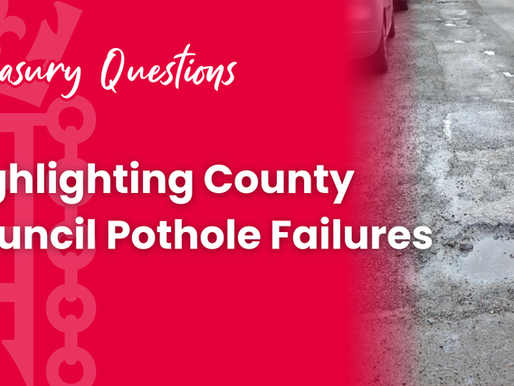 Highlighting County Council Pothole Failures