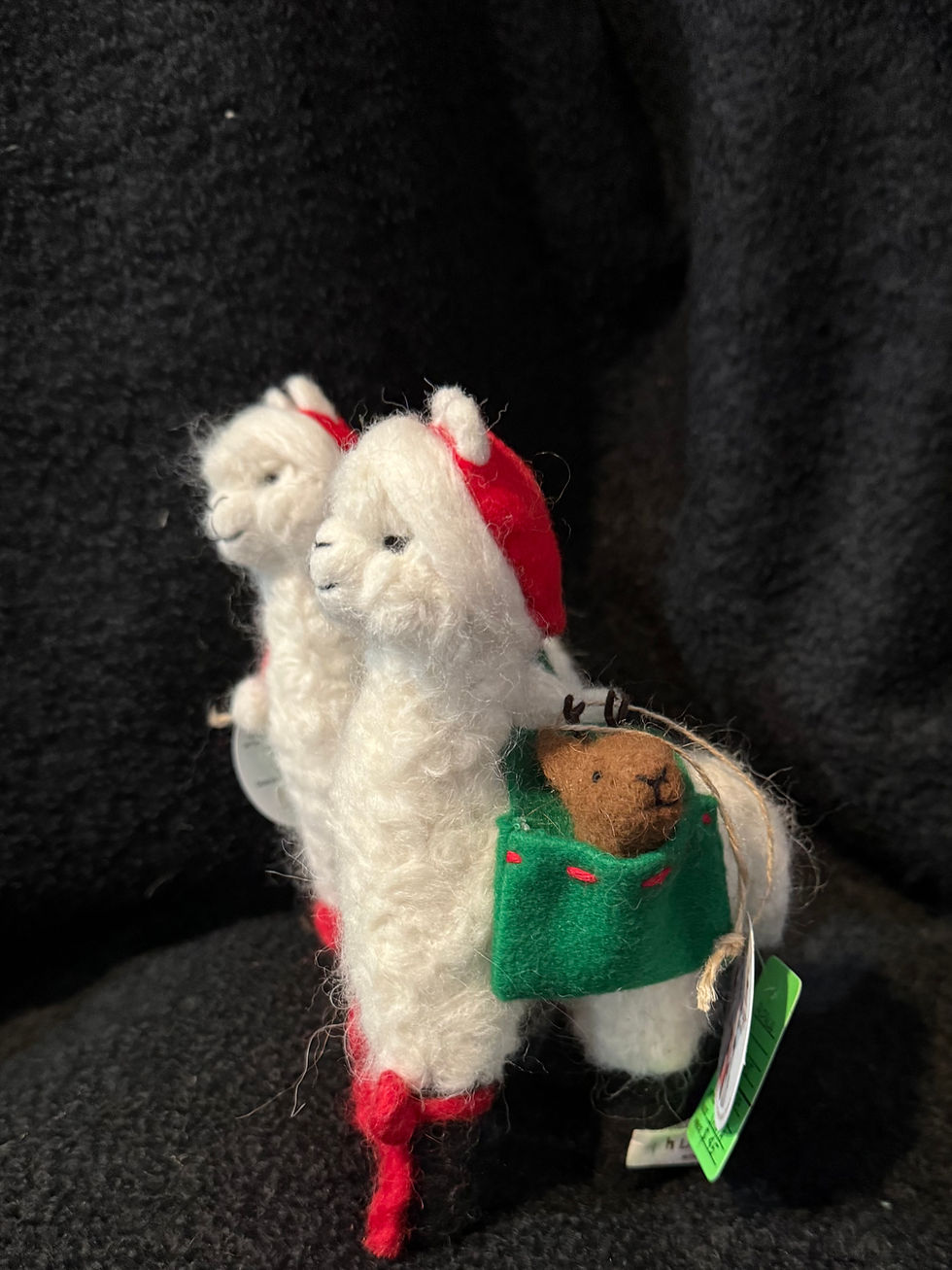 Thumbnail: Santa Hat Standing Alpaca
