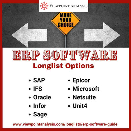 9 ERP Software Options For Your ERP Selection Process