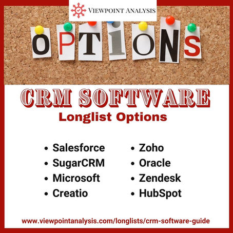 8 Must-Have CRM Software Vendors for Your Initial Market Assessment or RFI Process