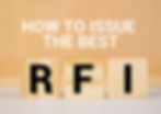 How to issue the best RFI