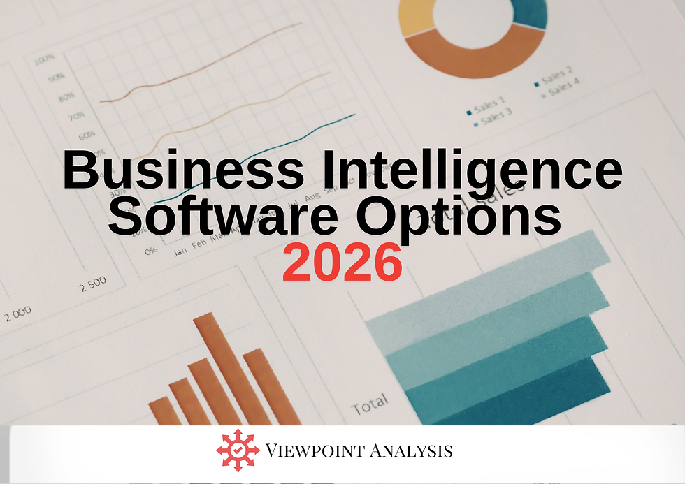 Business Intelligence Software Options 2026