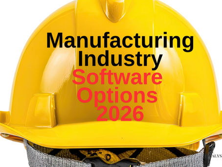 Manufacturing Industry Software Options 2026