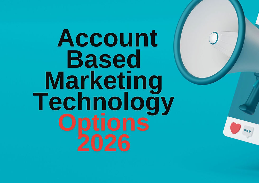 Account Based Marketing Technology Options 2026