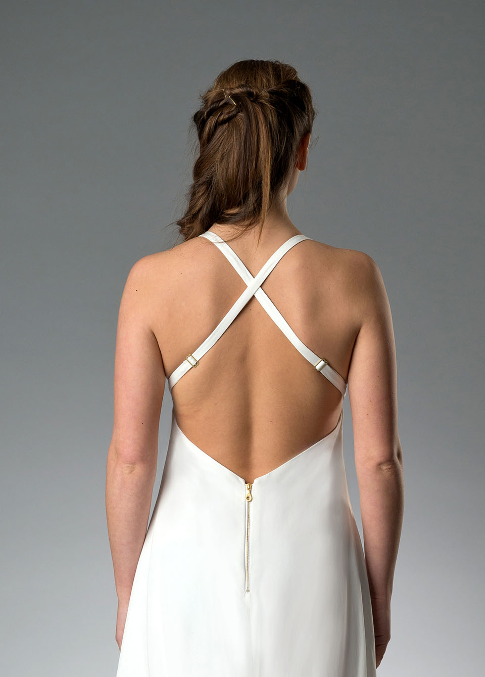 Thumbnail: ROSINE Goldwork Embroidered Open Back Dress