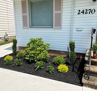 flowerbed install