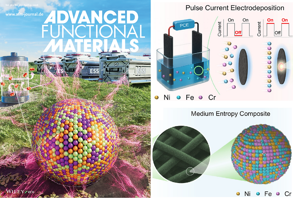 Keonbeom's work is featured as cover article in 'Advanced Functional Materials'
