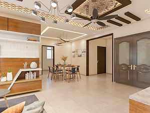 Designed a 3BHK flat in Salarpuria Sattva Anugraha at Vijaynagar Bengaluru