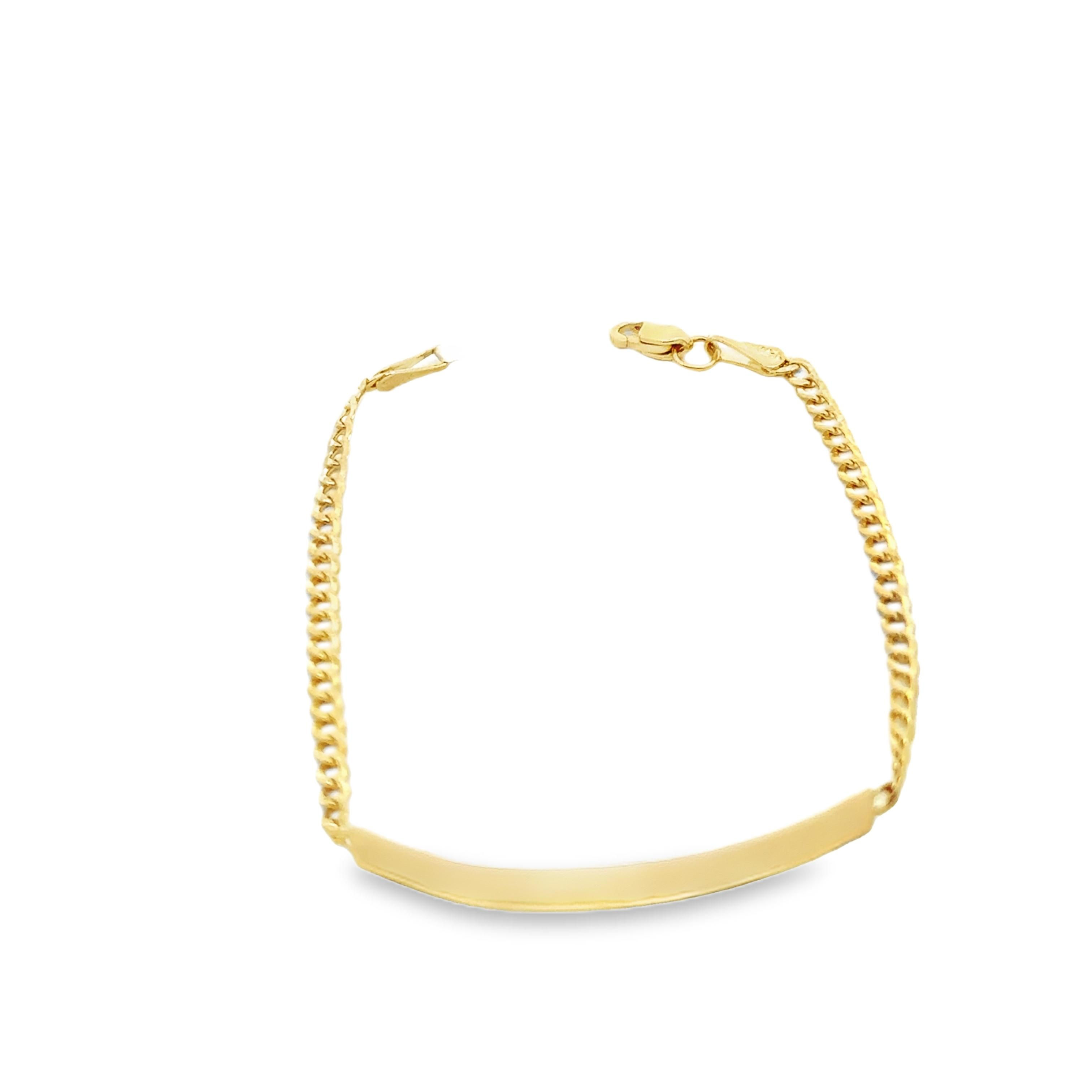 Esclava de oro 10k tejido barbado