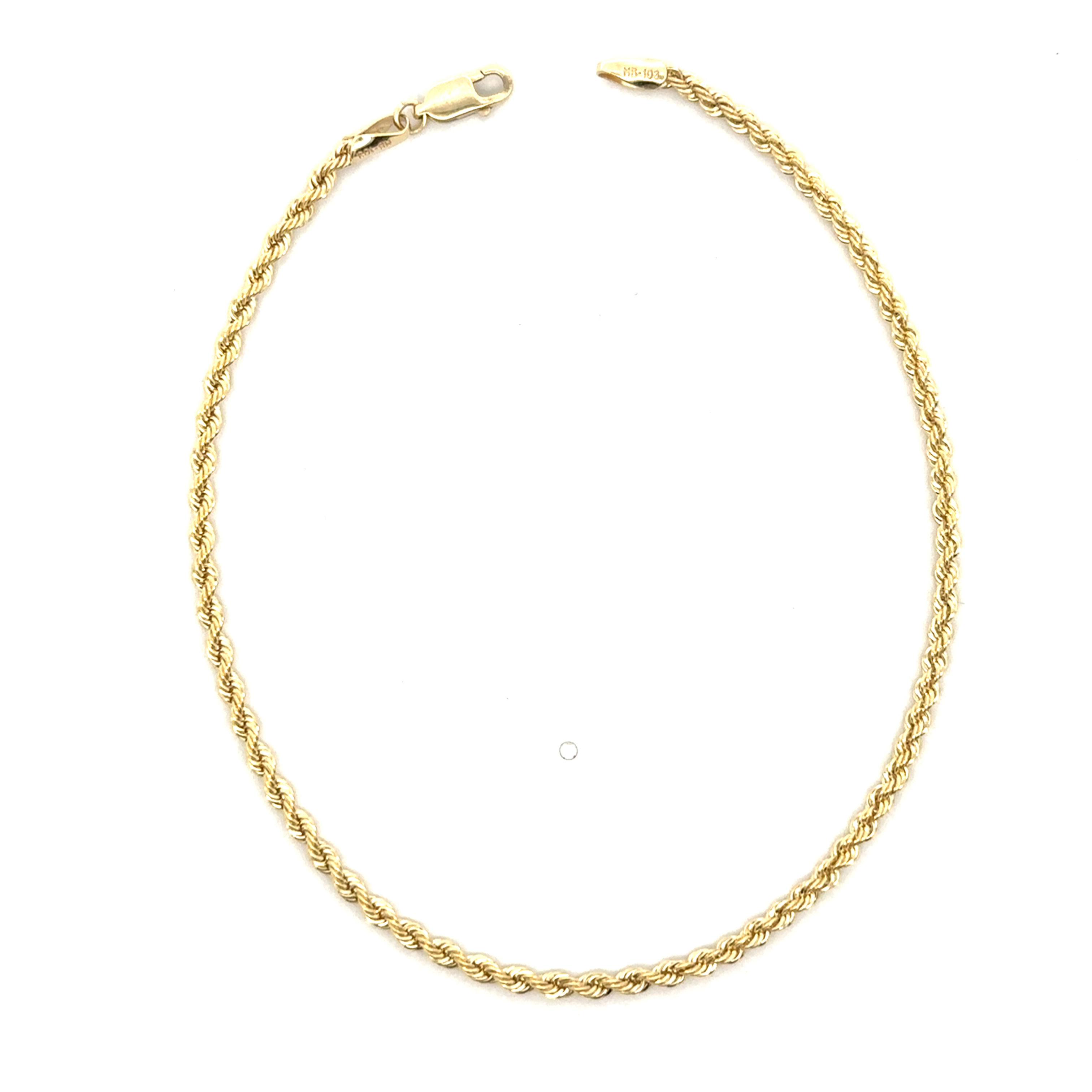 Pulso tejido torsal oro 10k 21cm