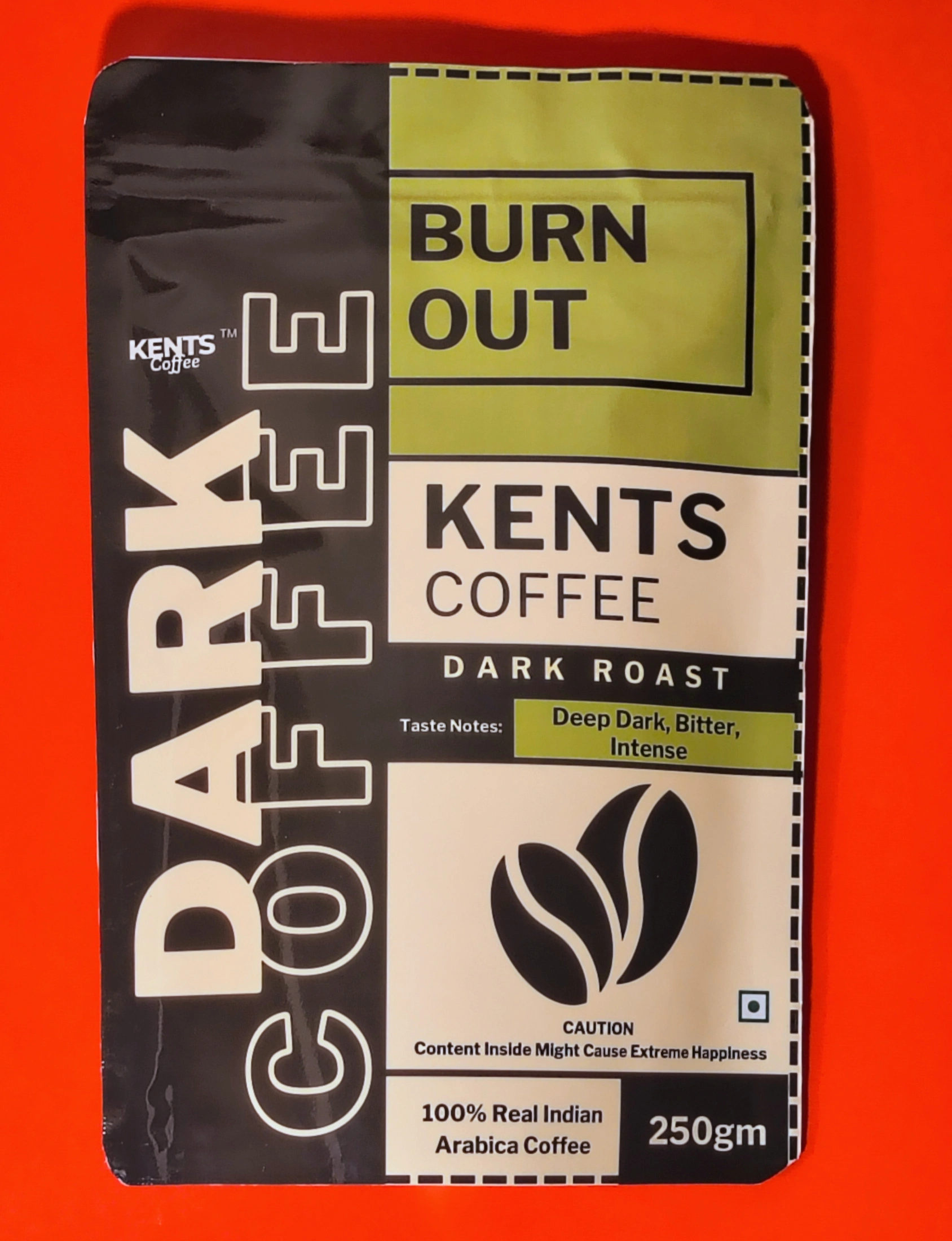 Burn Out Dark Coffee | Deep, Dark, and Intense Dark Roast | 250g